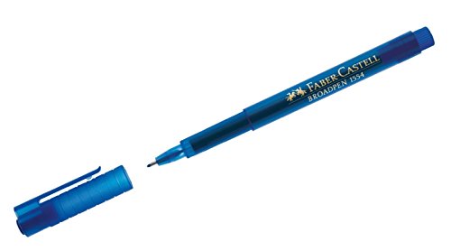 Caneta de Tinta Permanente FABER-CASTELL 1275 (Azul) Faber-Castell - Canetas - tinta permanente, à base de água, pigmentos, formato triangular