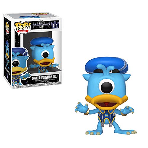 Figura FUNKO POP Disney Kingdom Hearts 3: Donald Monsters Inc Funko - Brinquedos - kingdom hearts, disney, donald