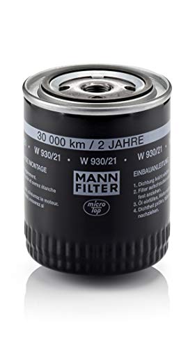 Filtro de Óleo MANN FILTER W 930/21 (1 Unidade) MANN FILTER - Circulação de óleo do motor do veículo - filtro de óleo, mann filter, w 930/21