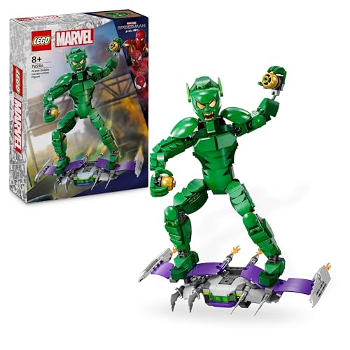 LEGO Marvel - Figura de Construção: Duende Verde - 76284 (Idade Mínima: 7) LEGO - Brinquedos - lego, marvel, duende verde, super vilao, 7 anos
