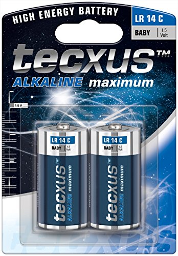 Pilha Não-Recarregável TEXCUS LR14 2-BL Alkaline 1.5V Tecxus - Baterias de uso geral - pilha não recarregável, texcus lr14, alkaline, 1500 mAh, 1.5v