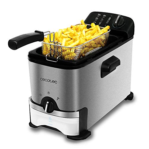 Fritadeira CECOTEC Clean Fry 3000 Pro Filter Cecotec - Fritadeiras - 2400W, 3L, 190ºC, proteção contra sobreaquecimento
