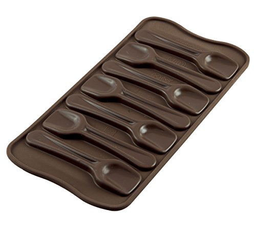 Forma para Muffins SILIKOMART SCG28 Choco Spoon silikomart - Formas para muffins e pastelaria - forma muffins, silicone, choco spoon, 7 colheres chocolate, lavável