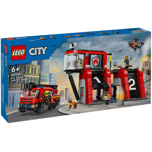 LEGO City: Parque de Bombeiros - 60414 (Idade Mínima: 6) LEGO - Brinquedos - lego city, parque de bombeiros, 60414, idade mínima 6