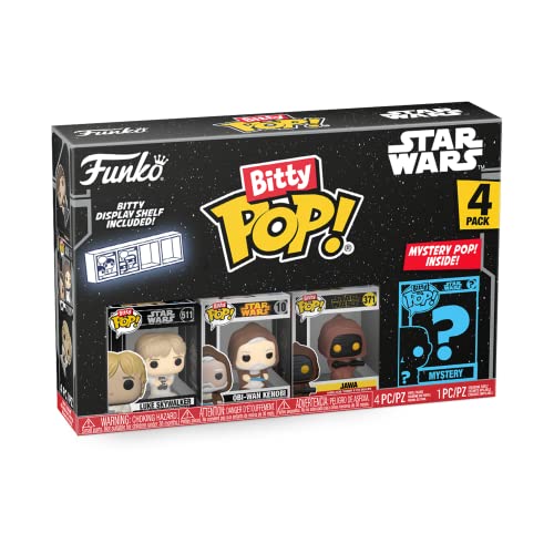 Figura FUNKO Bitty Pop! Star Wars: Luke Skywalker & OBI-Wan Kenobi Funko - Bonecos de ação e brinquedo - funko pop, star wars, luke skywalker, obi-wan kenobi