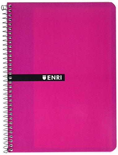 Cadernos ENRI 100430104 (Multicor - A4 - Quadriculado) Enri - Cadernos e bloco de notas - multicor, a4, quadriculado, 80g/m