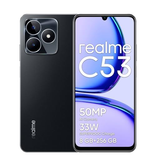 Smartphone REALME C53 (6.52'' - 8 GB - 256 GB - Preto) Realme - Telemóveis - 6.52 polegadas, 8 gb, 256 GB, preto