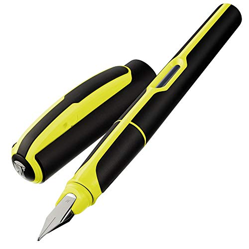 Caneta de Tinta Permanente PELIKAN Neon Preto Pelikan - Canetas - caneta, tinta permanente, pelikan neon preto, design único, transparente
