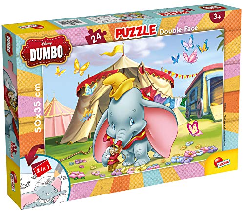 Puzzle LISCIANIGIOCHI Dumbo (Idade Mínima Recomendada: 4 anos) LISCIANIGIOCHI SPA - Quebra-cabeças - madeira, 2 faces, fixação segura, 4 anos