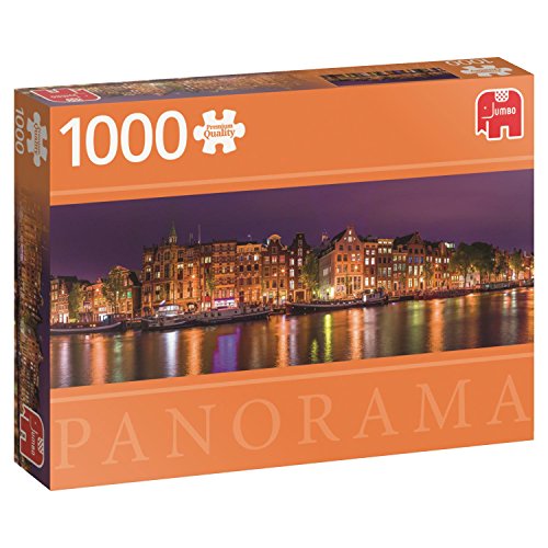 Puzzle 2D JUMBO Panoramic Amsterdam City Skyline (1000 peças) JUMBO - Quebra-cabeças - puzzle, panorâmico, amsterdã, skyline, 1000 peças