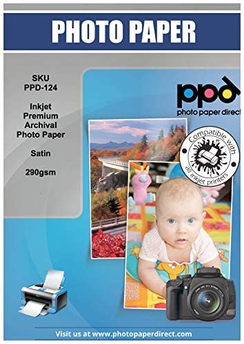 Papel Fotográfico Premium Plus PPD 124-50 Photo Paper Direct - Papel de impressora e copiadora - premium, 290g/m², a4, 50 folhas