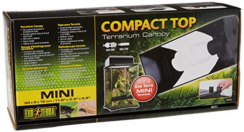 Tampa para Gaiola de Animais EXOTERRA Top Mini EXO TERRA - Aquecimento e iluminação do habitat de répteis e anfíbios - tampa, gaiola, animais, exoterra