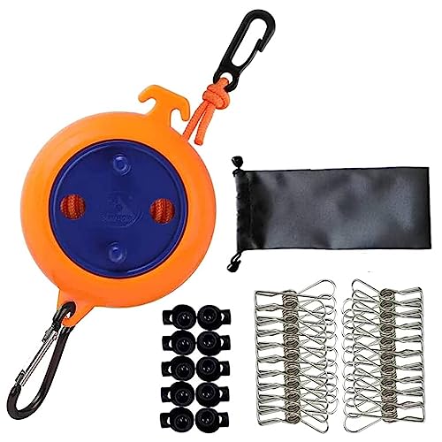Estendal Portátil Qeeheng com 10 M e 10 Pontas QeeHeng - Cabos e cordas de hardware - portátil, 10 m, 10 pontas