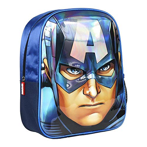 Mochila Infantil OSVINGADORES Captain America Artesania Cerda - Mochilas - avengers, captain america, alças acolchoadas, bolso exterior