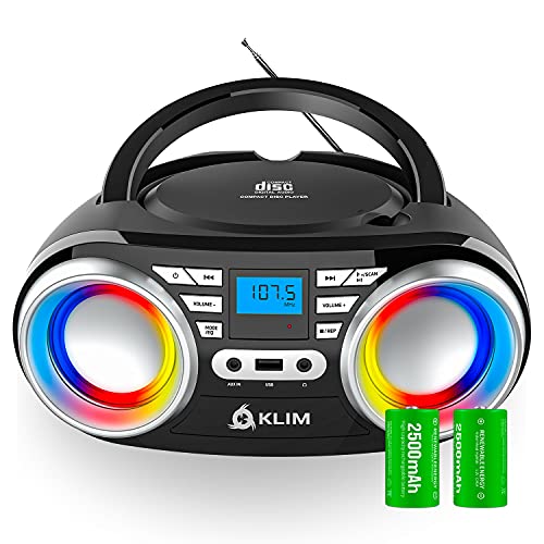 Coluna KLIM Boombox B3 (Bluetooth - Preto) KLIM - Áudio - bluetooth, leitor de CD, 60W, portátil