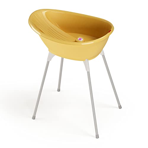 Kit de Banho OK BABY Bella (Amarelo) Ok Baby Srl - Banheiras para bebês e assentos de banho - ergonômico, ajustável, duas posições, transporte fácil