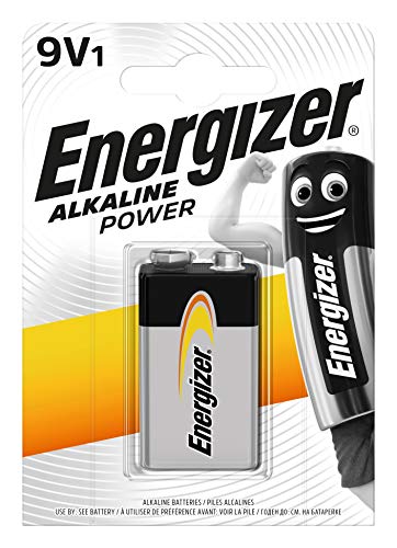 Pilha Não-Recarregável ENERGIZER E300127700 (Preto) Energizer - Baterias de uso geral - não-recarregável, 9 V, Prisma, preto
