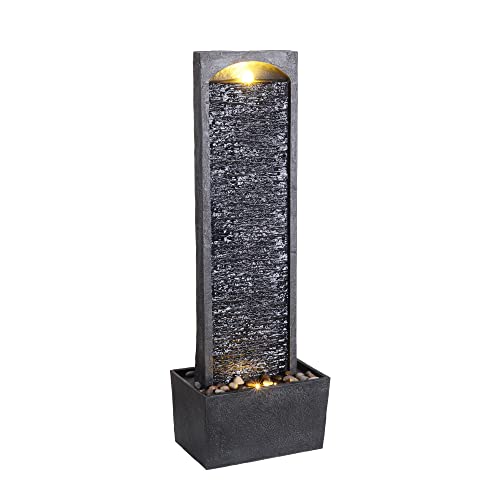 Fonte de Água TEAMSON HOME (Preto - 34.5x33x71 cm) Teamson - Conjuntos de móveis de quarto - luzes LED, relaxante, 34.5x33x71 cm, som de água