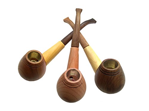 Jogo de Tabaco de Madeira (3 Unidades) - PIPAS Land of Wood - Acessórios de fumar - jogo, tabaco, madeira, pipas