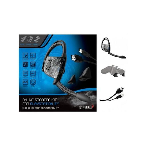Kit de acessórios para consola de jogos online starter kit Gioteck - Controladores de jogo - auriculares, gatilhos, cabo hdmi