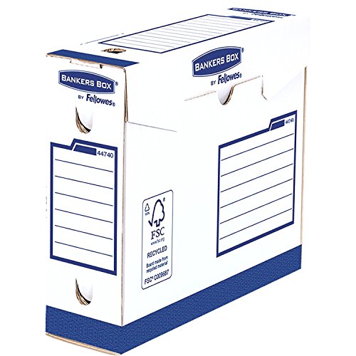 Caixa de Arquivo BANKERS BOX Heavy Duty Fellowes - Arquivamento e organização - fecho, correias, a4, a3, reciclado