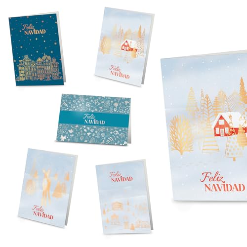 Conjunto de 10 Cartões de Natal FORLETTER (11.5x17cm) Forletter - Cartões de cumprimentos e de nota - conjunto, cartões natal, forletter, 11.5x17cm