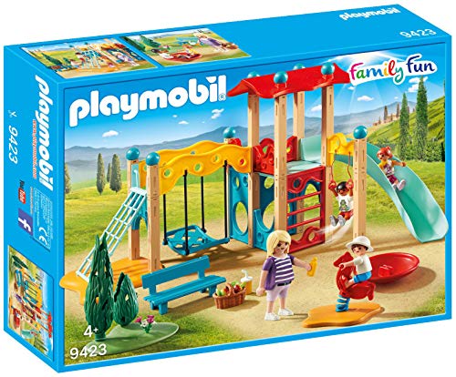 PLAYMOBIL Family Fun: A Casa de Férias da Família (Idade Mínima Recomendada: 4 anos) PLAYMOBIL - Conjuntos de brinquedos - família, parque de diversões, torre de baloiço, piscina