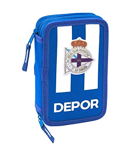 Estojo SAFTA La Coruna (Branco e Azul - Poliéster - 25.5 x 19.1 x 34 cm) safta - Estojos para canetas e lápis - estojo, safta la coruna, branco e azul, poliéster, 25.5 x 19.1 x 34 cm