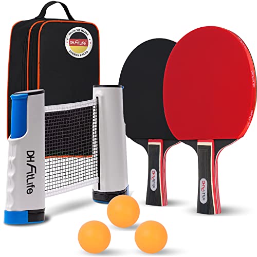 Conjunto de Ping Pong DH FITLIFE (Idade Mínima: 5) DH FitLife - Raquetes e conjuntos de ping pong - conjunto, ping-pong, dh fitlife, idade mínima