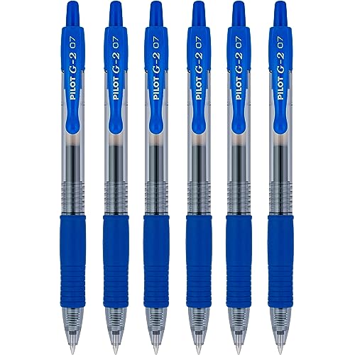 Caneta de Gel PILOT G2 Azul (0.7mm - Ponta Redonda) Pilot Pen - Canetas - 0.7mm, ponta redonda, tinta à base de gel, resistente ao borrascamento