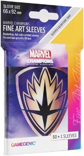 Caixa de Arrumação para Cartas MARVEL CHAMPIONS SLEEVE GUARDIANS OF THE GALAXY GAMEGENIC - Protetores de folhas - caixa, arrumação, cartas, Marvel Champions, sleeve, guardians of the galaxy