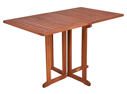 Mesa de Jardim SPETEBO Baltimore (Castanho - Aço - 120x70 cm) Spetebo - Móveis de exterior - castanho, aço, 120x70 cm