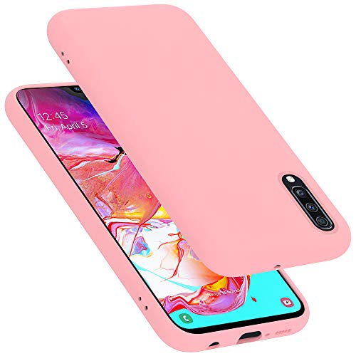 Capa para Samsung Galaxy A70 / A70s LMOBILE Silicone Rosa CADORABO - Capas para telemóveis - silicone, rosa, resistente a riscos, resistente ao pó