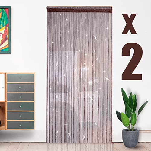 Pack 2 cortinas de tecido para porta 1*2 m HYSENM HYSENM - Cortinas e cortinados - cortina, tecido, porta, 1.2m