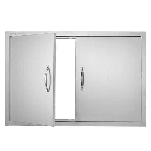 Porta de Acesso para Churrasco VEVOR | 88.9 x 61 x 4.5 cm - Preto VEVOR - Escotilhas - churrasco, 88.9 x 61 x 4.5 cm, preto