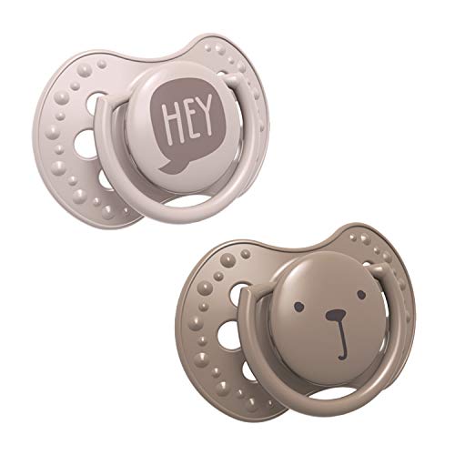 Chupetas LOVI Mini (2 Unidades - Silicone - Castanho) Canpol Sp. z o.o. - Cuidados com a higiene oral - silicone, castanho, 2 unidades