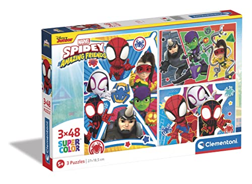 Puzzle CLEMENTONI Spidey & His Amazing Friends (Idade Mínima Recomendada: 4 anos) CLEMENTONI - Quebra-cabeças de encaixar - puzzle, CLEMENTONI, spidey, amazing friends, marvel, madeira