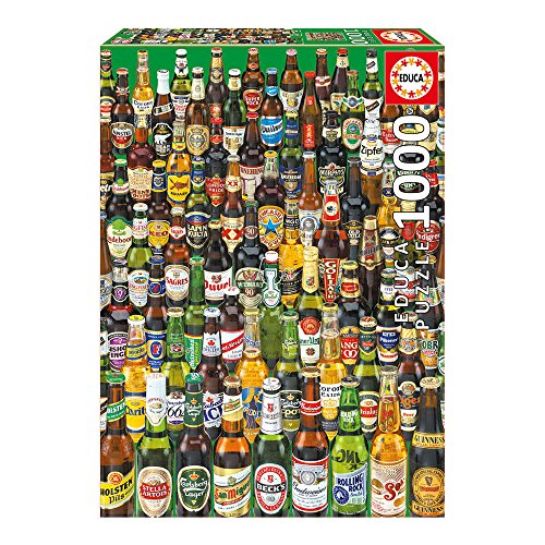 Puzzle EDUCA BORRAS Cervezas (Idade Mínima Recomendada: 12 Anos - 1000 Peças) EDUCA - Quebra-cabeças de encaixar - cervezas, 1000 peças, adultos, 68x48 cm
