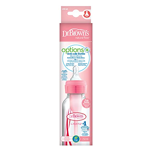 Biberão Anti-Cólicas Dr. Brown's 250 Ml Rosa HANDI-CRAFT - Suplementos de alimentação por sonda - anti-cólicas, 250 ml, rosa