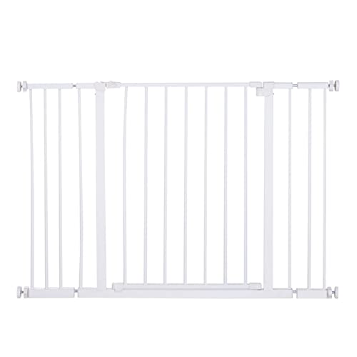 Barreira de Segurança Extensível PawHut | 76-107 x 76 cm - Preto PawHut - Portões para bebês e animais de estimação - extensível, 76-107 cm, segurança