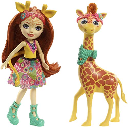 Boneca ENCHANTIMALS Gillian Giraffe (Idade Mínima: 3 anos) Enchantimals - Bonecas - girafa, 15 cm, conjunto extravagante, 3 anos