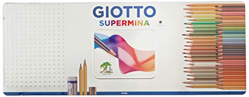 Lápis Cor Pastel GIOTTO Supermini (50 Un) Giotto - Pasteis de cera - 50 unidades, mina à base de água, não tóxico, lavável
