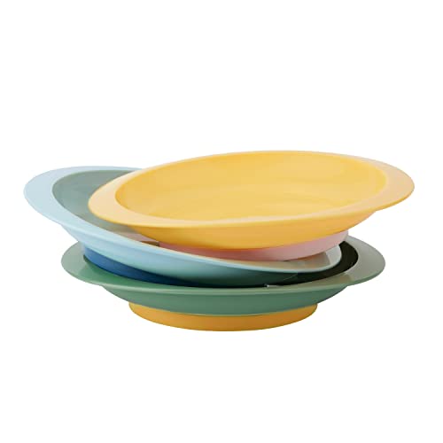 Conjunto de 3 Pratos Anti-Deslizantes BADABULLE BADABULLE - Pratos - anti-deslizantes, silicone, irrompíveis, microondas, lavagem à mão