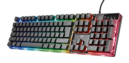 Teclado TRUST Gxt 835 Azor (Com Cabo - Layout Espanhol) Trust - Teclados - teclado, trust gxt 835 azor, cabo, layout espanhol