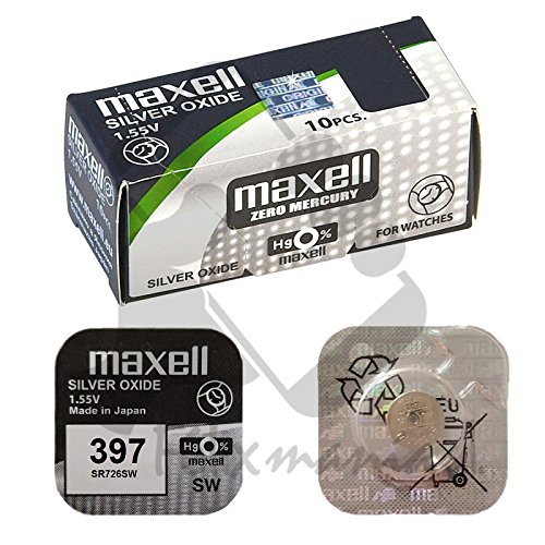 Pilha/peça para aparelho fotográfico MAXELL 397 SR726SW Maxell - Baterias - pilha, aparelho fotográfico, maxell, sr726sw