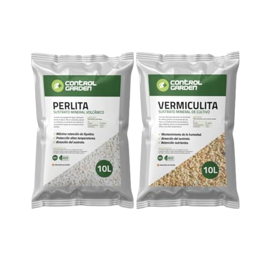 Control Garden Pack Perlita 10L + Vermiculita 10L Control Garden - Solo - perlita, vermiculita, 10L