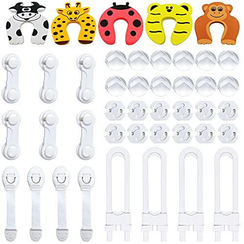 Conjunto de 2 Portas com Silício e Cerradura para Proteção a ray of sunshine - Móveis para bebês e crianças pequenas - 2 portas, silício, cerradura, proteção