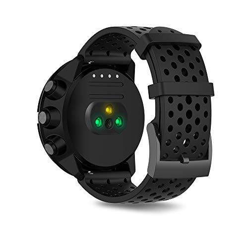Bracelete SeaFicco Silicone (Suunto 9 - Bege) Ficocean - Acessórios para monitor de atividades - silicone, suunto 9, fecho aço inoxidável, ajustável