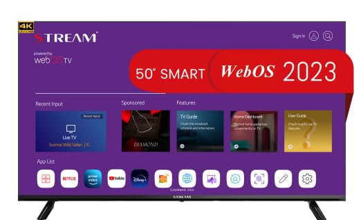 TV LG WSTRU50FT (LED - 50'' - 127 cm - 4K Ultra HD - Smart TV) Bomare Company - Televisores - led, 50 polegadas, 4k ultra hd, smart tv