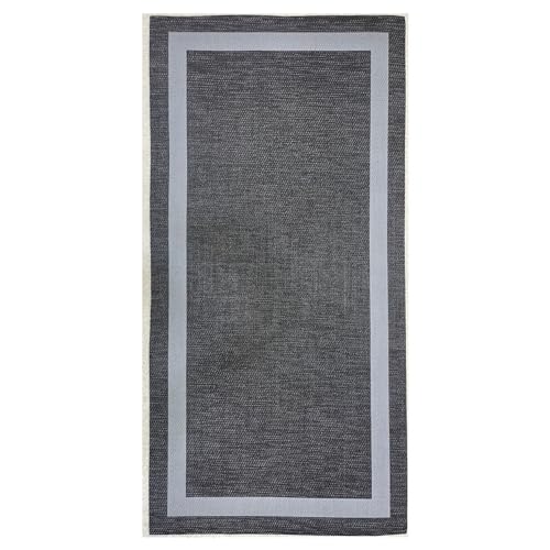 Tapete HOME & LIVING Greca (Cinzento - 80 x 150 cm) TEJIDOS EL MUNDO - Tapetes - cinzento, 80x150 cm